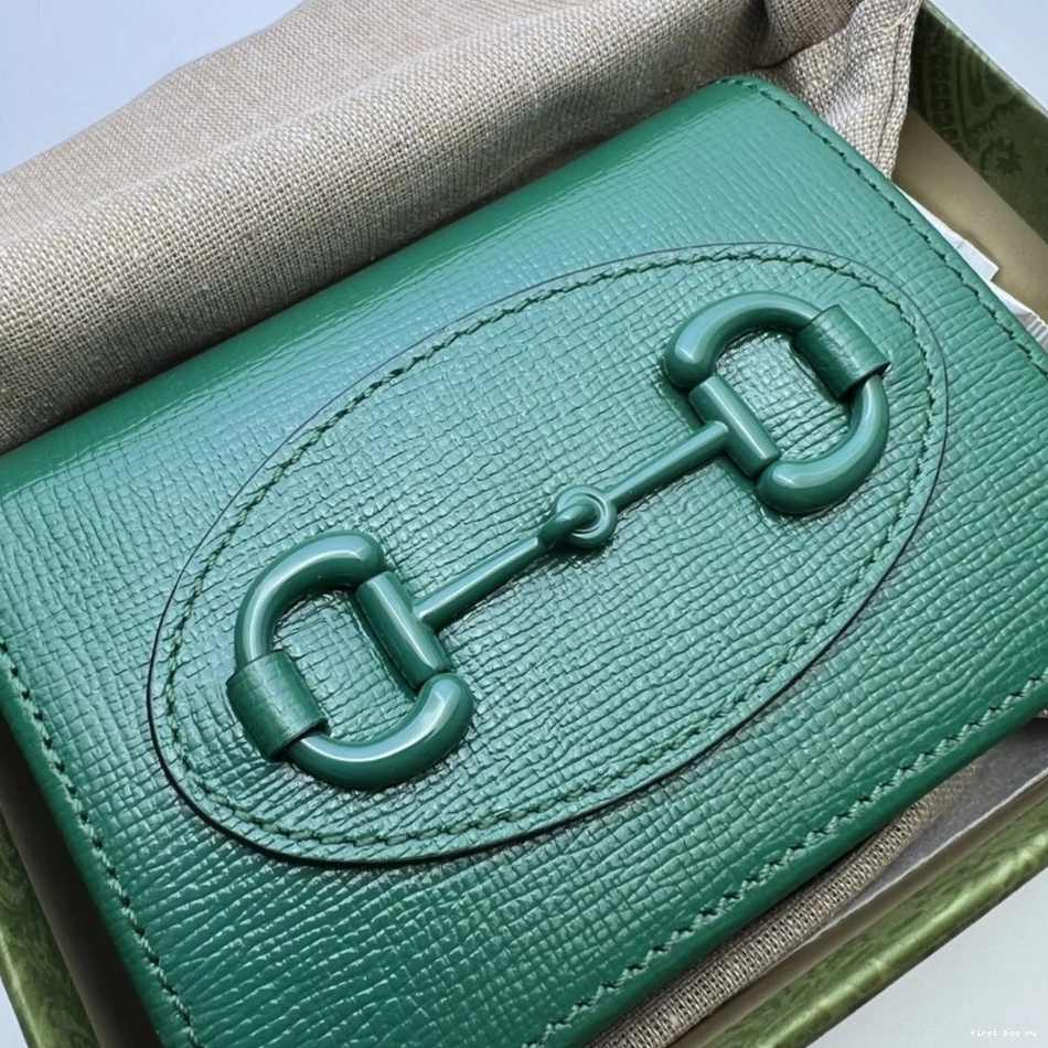 First bag ru Horsebit wallet 1955 case Gucci card 0707
